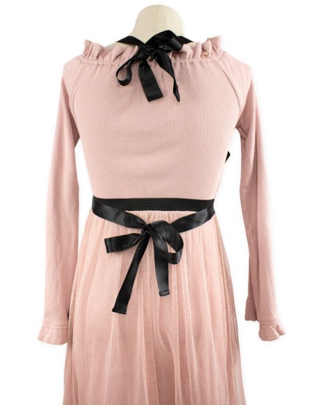 [2a mano] Vestido Jirai Bondage en Rosa Empolvado - Bubbles