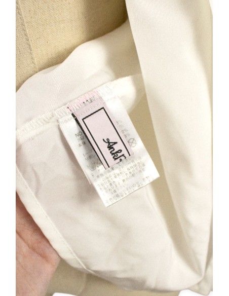 [2a mano] Camisa Jirai de Hombros Descubiertos en Blanco x Negro - Ank Rouge