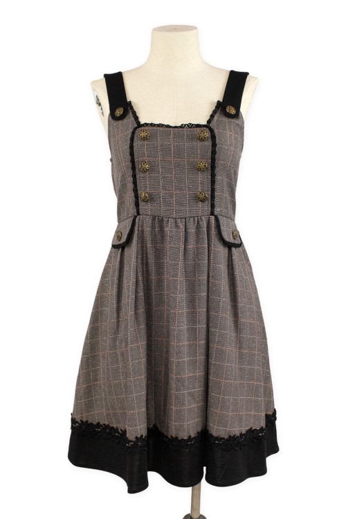 [Second hand] Brown Tweed JSK Dress - Axes Femme