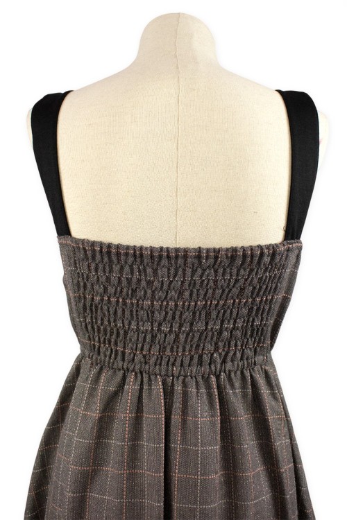 [Second hand] Brown Tweed JSK Dress - Axes Femme