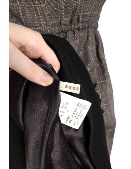 [Second hand] Brown Tweed JSK Dress - Axes Femme