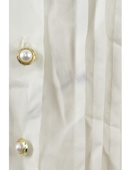 [Second hand] Voyage Embroidered Collar Shirt in White - Amavel