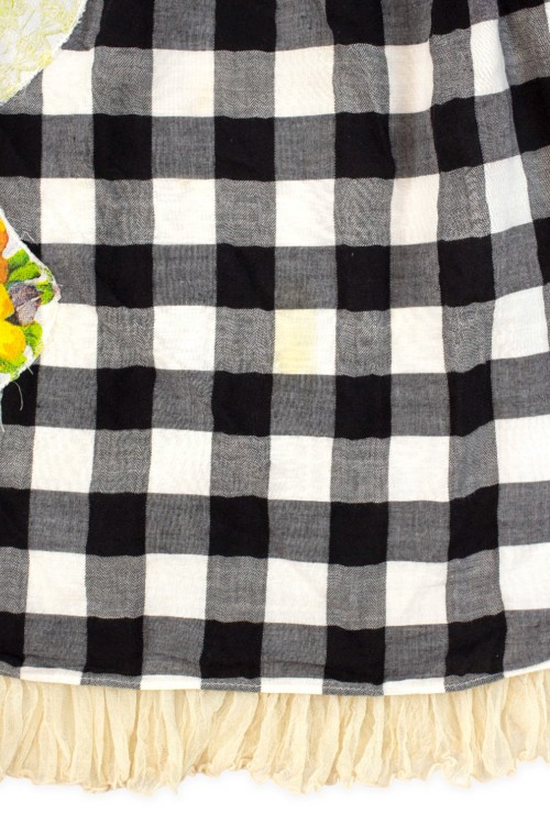 [Second Hand] JSK Flower Collage Applique Apron Dress - Emily Temple Cute