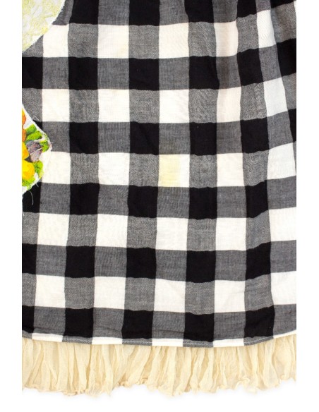 [Second Hand] JSK Flower Collage Applique Apron Dress - Emily Temple Cute