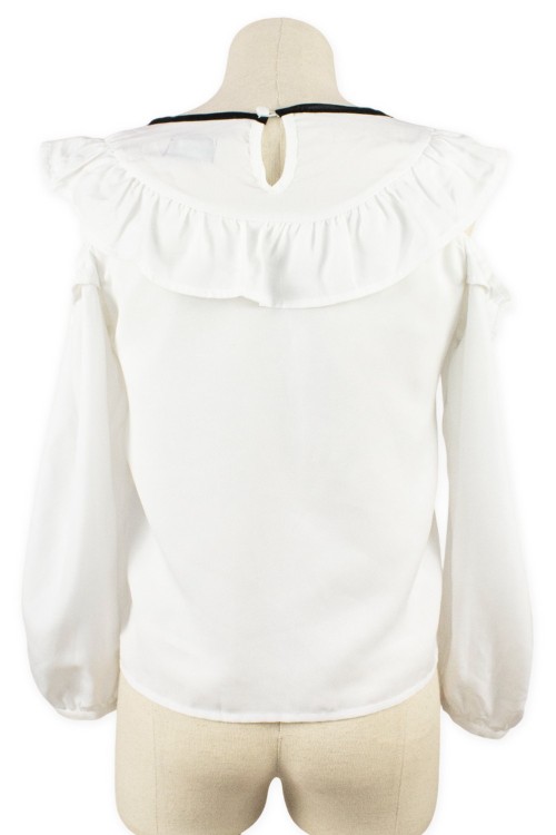 [Second Hand] Off-the-Shoulder Shirt with Bow - Evelyn