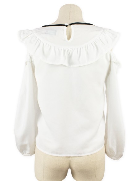 [2a mano] Camisa de Hombros Descubiertos y Lazo - Evelyn