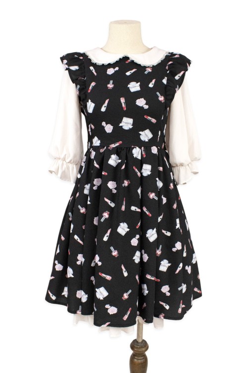 [Second hand] Girly Cosmetics Dress in Black - Lodispotto