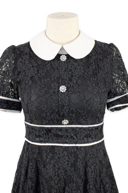 [Second Hand] Black Lace Jirai Dress - Evelyn
