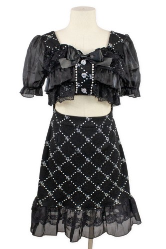 [2nd hand] Logo Crop Top Jirai Dress - Ank Rouge