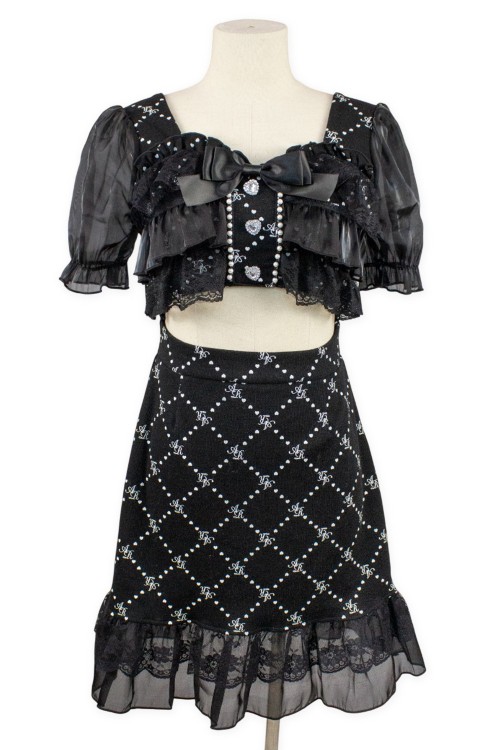 [2nd hand] Logo Crop Top Jirai Dress - Ank Rouge