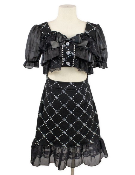 [2nd hand] Logo Crop Top Jirai Dress - Ank Rouge