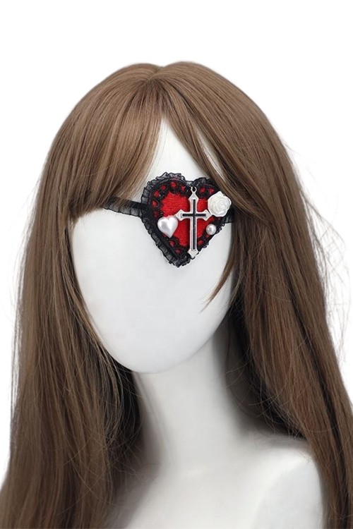 Heart Shaped Gothic Eye Patch