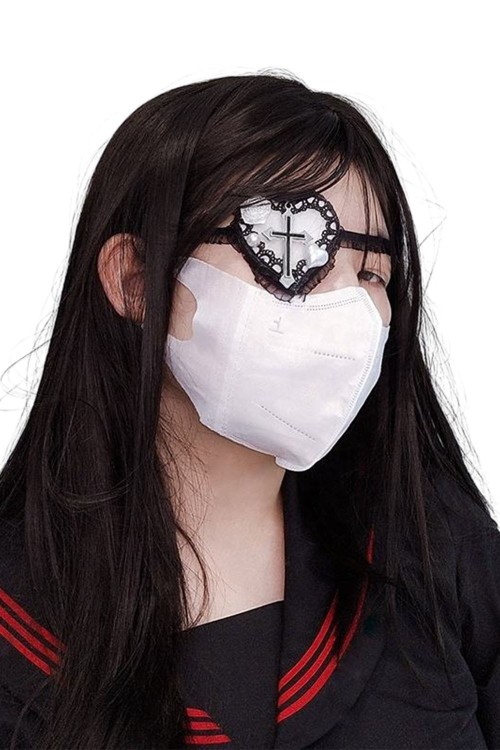 Heart Shaped Gothic Eye Patch