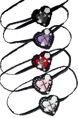 Heart Shaped Gothic Eye Patch