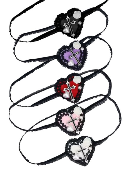 Heart Shaped Gothic Eye Patch
