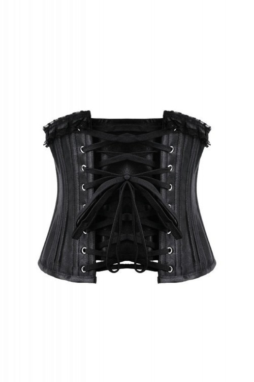 Gothic Satin Underbust Corset - Dark in Love
