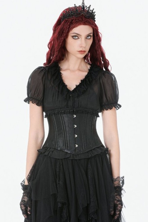 Corset Bajo Pecho Gothic Satin - Dark in Love