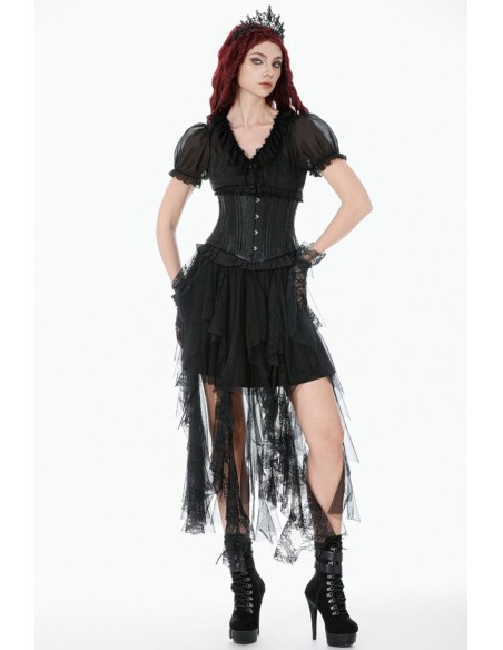 Gothic Satin Underbust Corset - Dark in Love