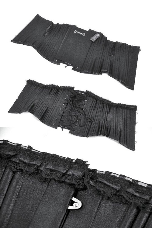 Gothic Satin Underbust Corset - Dark in Love