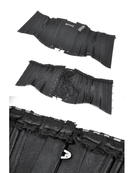 Gothic Satin Underbust Corset - Dark in Love