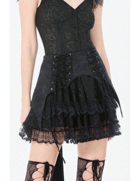 Dark Gothic Swallowtail Skirt - Dark in Love