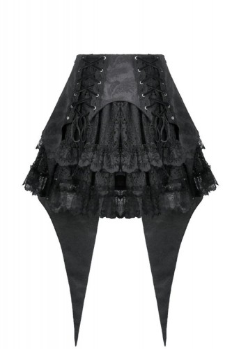 Dark Gothic Swallowtail Skirt - Dark in Love 2