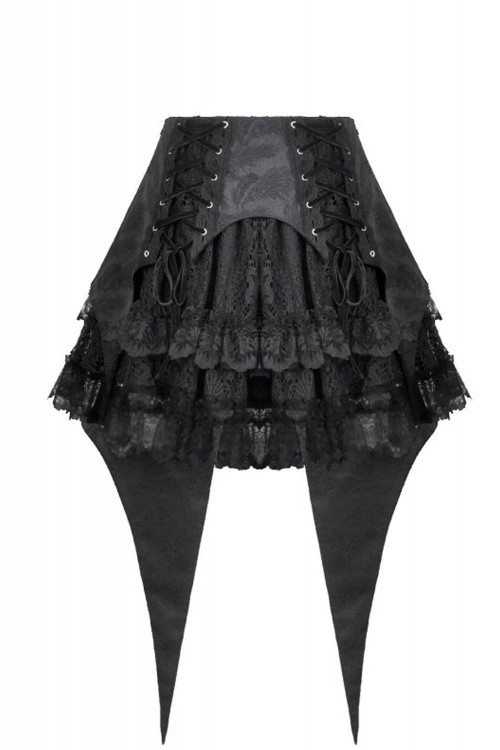 Dark Gothic Swallowtail Skirt - Dark in Love