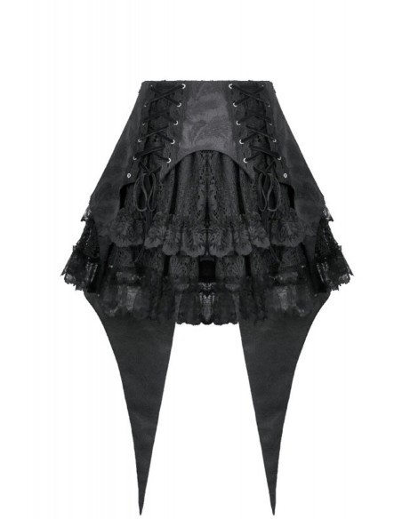 Dark Gothic Swallowtail Skirt - Dark in Love