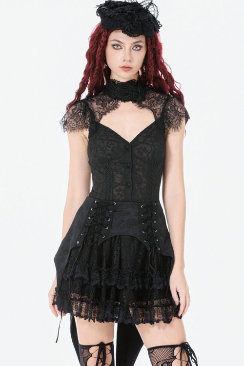 Falda Dark Gothic Swallowtail - Dark in Love