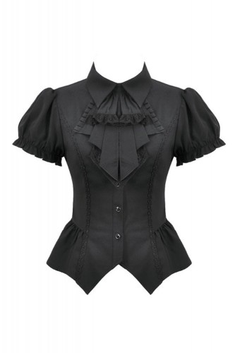 Gothic Victorian Blouse in Black - Dark in Love 2