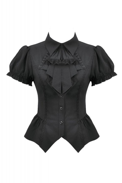 Camisa Gothic Victorian en Negro - Dark in Love