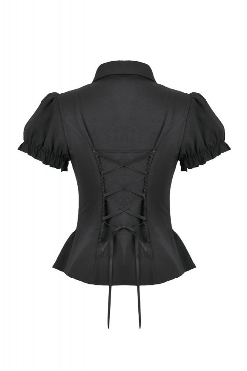 Camisa Gothic Victorian en Negro - Dark in Love