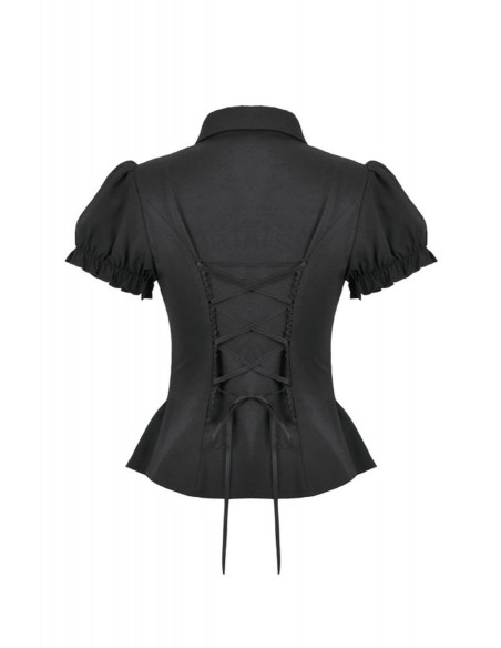Camisa Gothic Victorian en Negro - Dark in Love