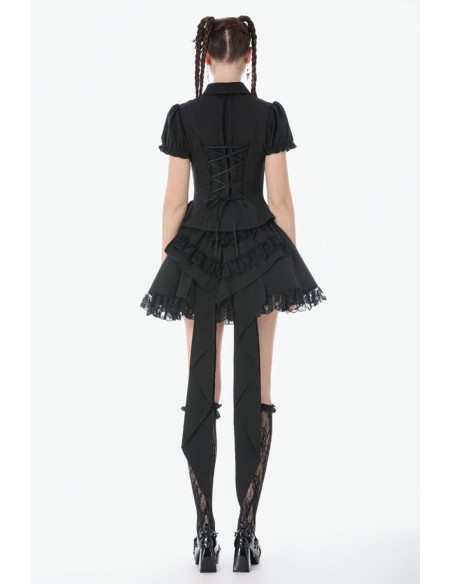 Camisa Gothic Victorian en Negro - Dark in Love