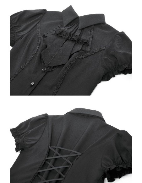 Camisa Gothic Victorian en Negro - Dark in Love