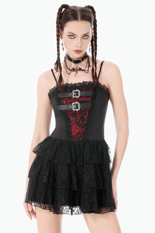 Crimson Shadow  Dress - Dark in Love
