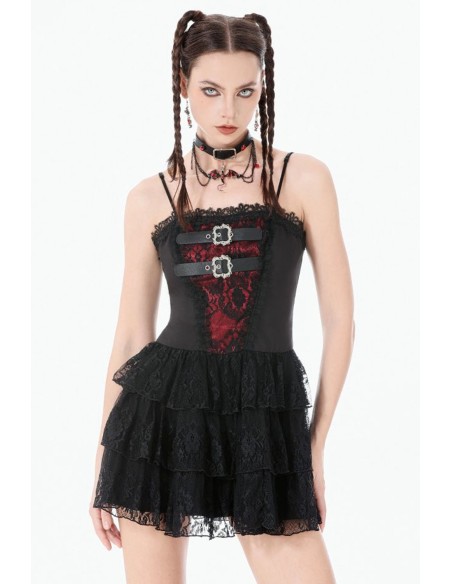 Crimson Shadow  Dress - Dark in Love