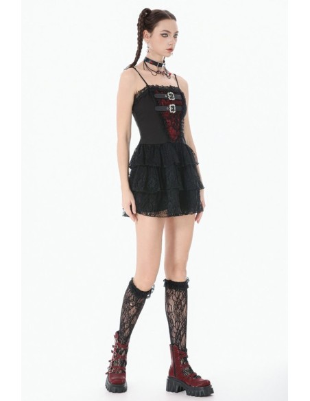 Crimson Shadow  Dress - Dark in Love