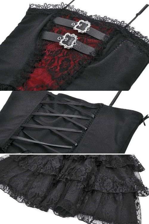 Crimson Shadow  Dress - Dark in Love