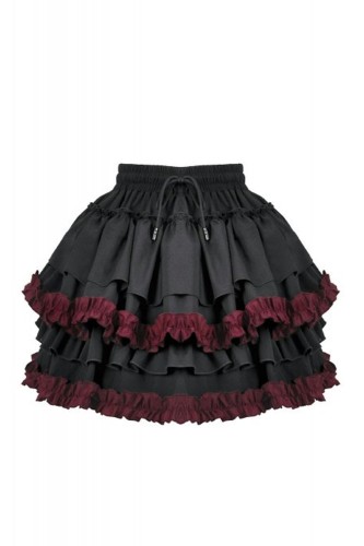 Falda Crimson Ruffle - Dark in Love