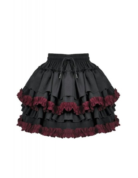 Falda Crimson Ruffle - Dark in Love