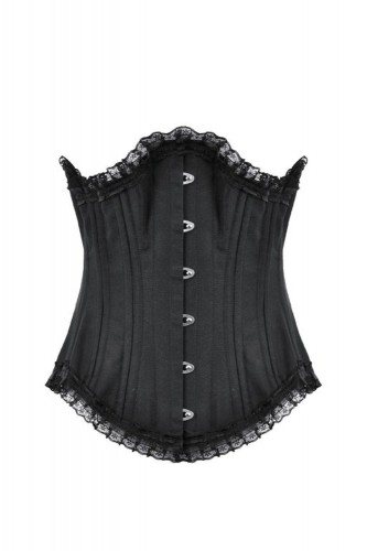 Corset Bajo Pecho Longline Negro - Dark in Love