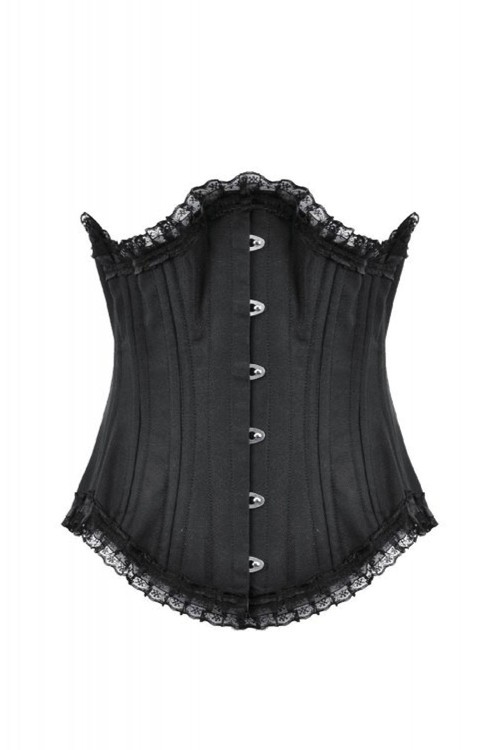 Corset Bajo Pecho Longline Negro - Dark in Love