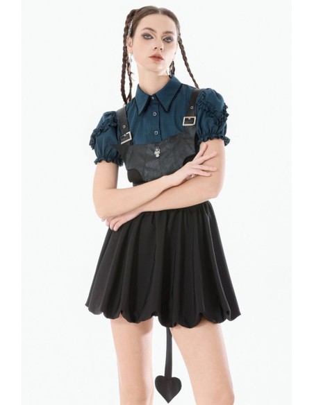 Vestido Peto Mysterious Bat - Dark in Love