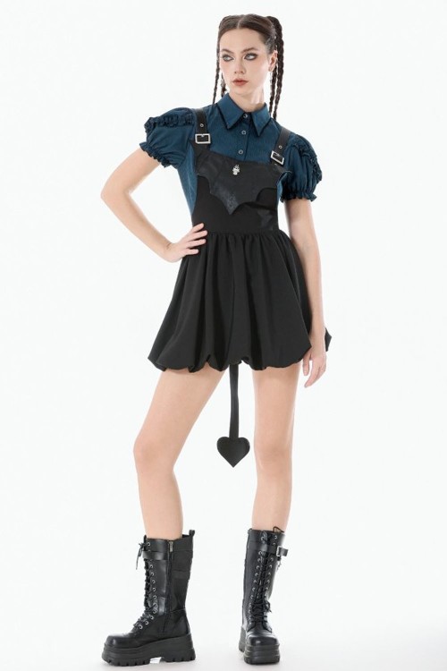 Vestido Peto Mysterious Bat - Dark in Love