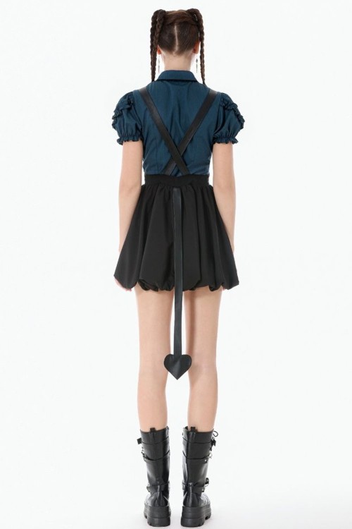 Vestido Peto Mysterious Bat - Dark in Love