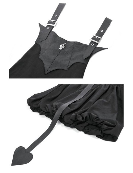 Mysterious Bat Pinafore Dress - Dark in Love