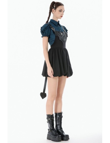 Mysterious Bat Pinafore Dress - Dark in Love