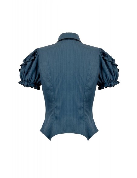 Blusa Gothic Academy Aguamarina - Dark in Love