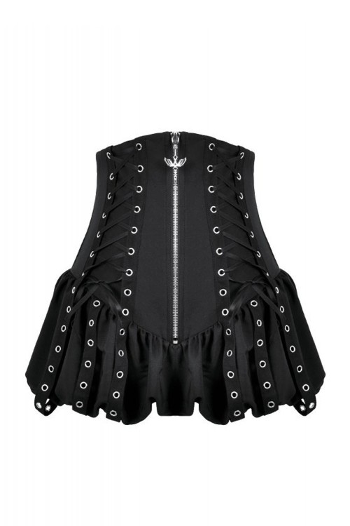 High Waist Punk Corset Shorts - Dark in Love